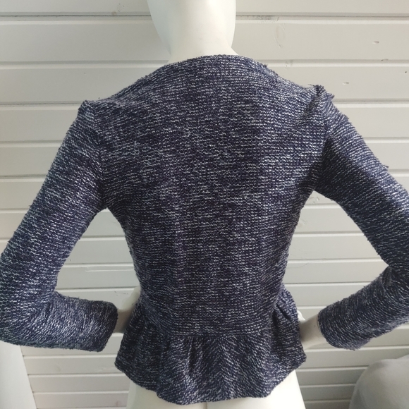 SOLD J.Crew Boucle Tweed Peplum Blazer Jacket XS - Picture 5 of 8